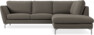 Madison - 2-sits soffa med divan höger - Brun