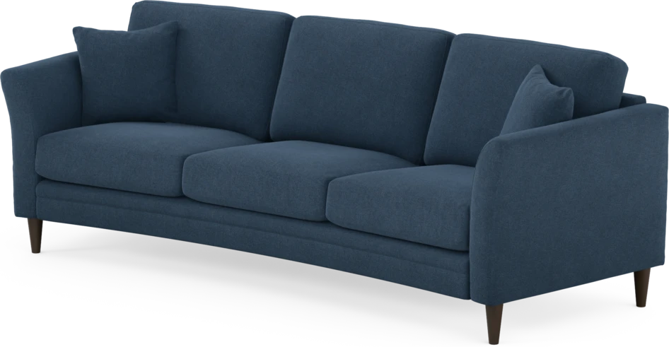 Eden - 3-sits soffa svängd - Blå