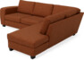 Friday - 2,5-sits soffa med divan höger - Orange