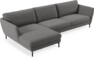 Madison Lux - 3-sits soffa med schäslong vänster - Grå