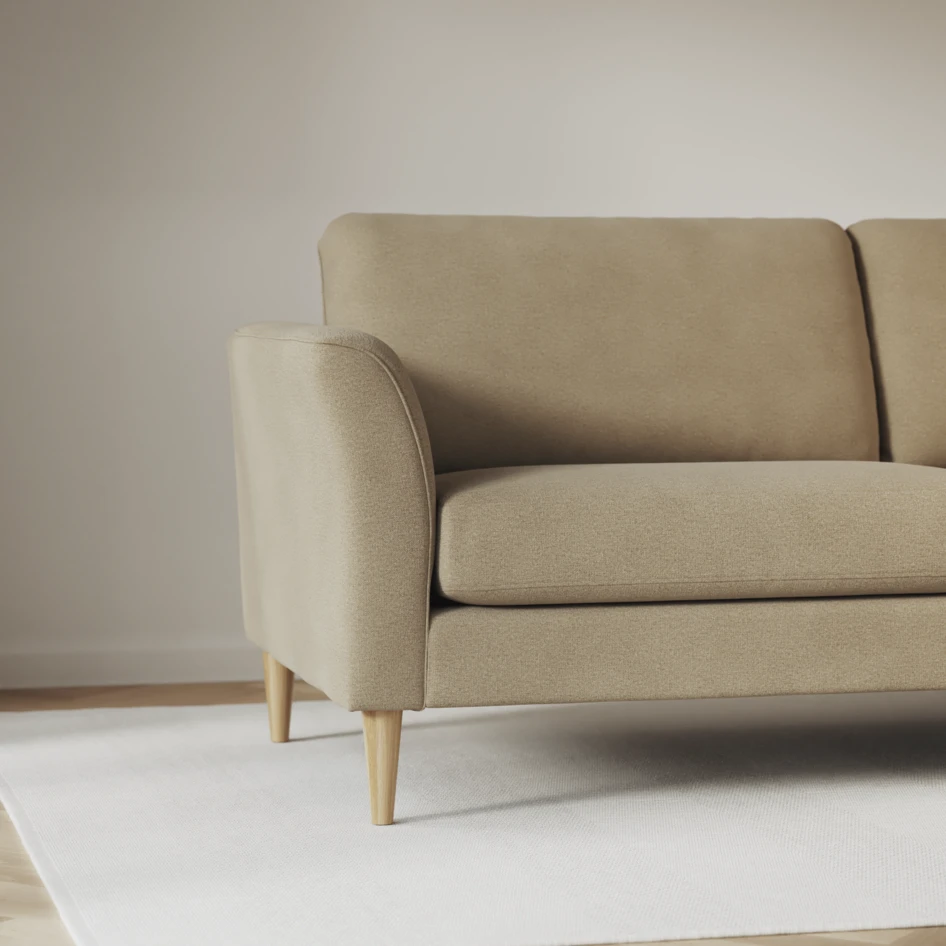 Bridge - 3-sits soffa med schäslong vänster och divan höger - Beige