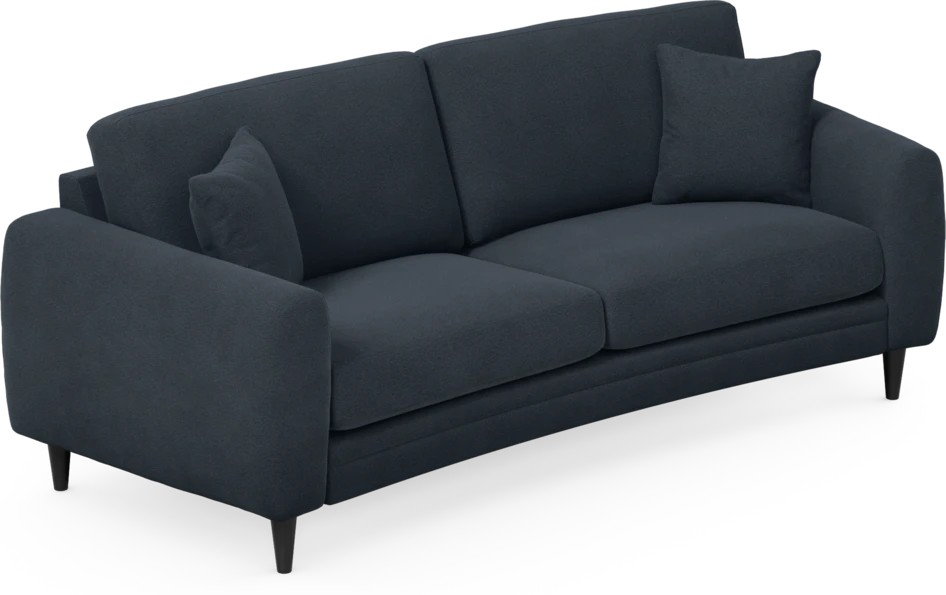 Eden - 2,5-sits soffa svängd - Blå