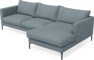 Impression Delux - 3-sits soffa med schäslong höger - Blå