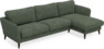 Bridge - 3-sits soffa med schäslong höger - Grön