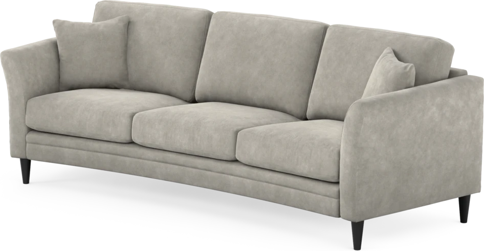 Eden - 3-sits soffa svängd - Grå