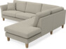 Eden - 2,5-sits soffa med divan - Brun