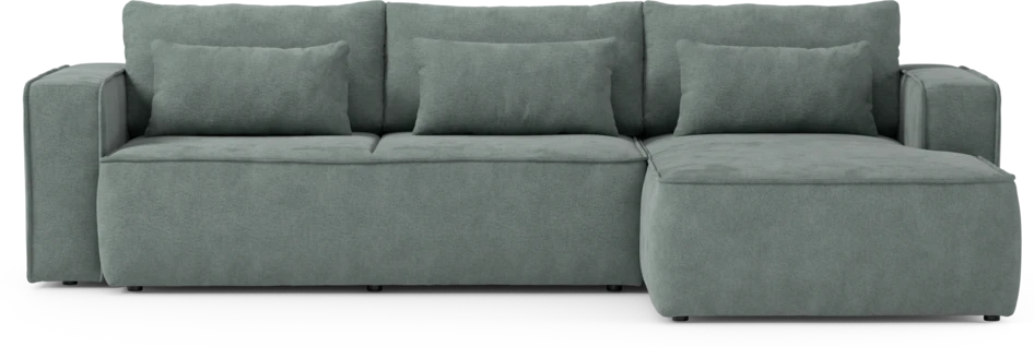 Ide - Bäddsoffa 3-sits med schäslong höger - Blå