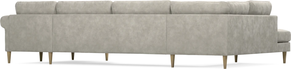 Bridge - 3-sits soffa med divan vänster och schäslong höger - Grå