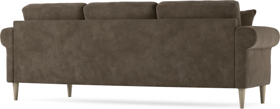 Eden - 3-sits soffa svängd - Brun