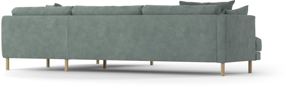 Harper - 3-sits soffa med divan höger - Blå