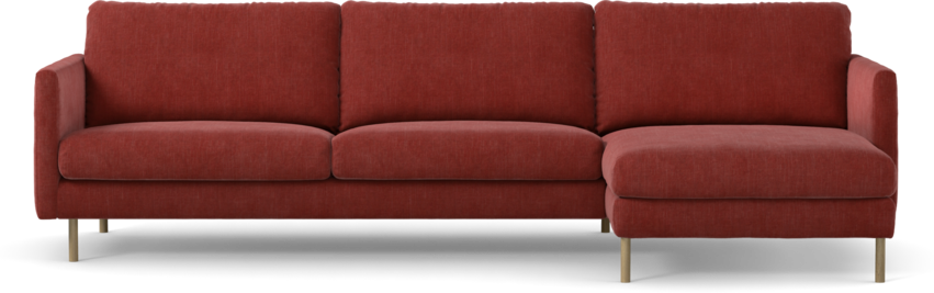 Madison - 3-sits soffa med schäslong höger - Rosa