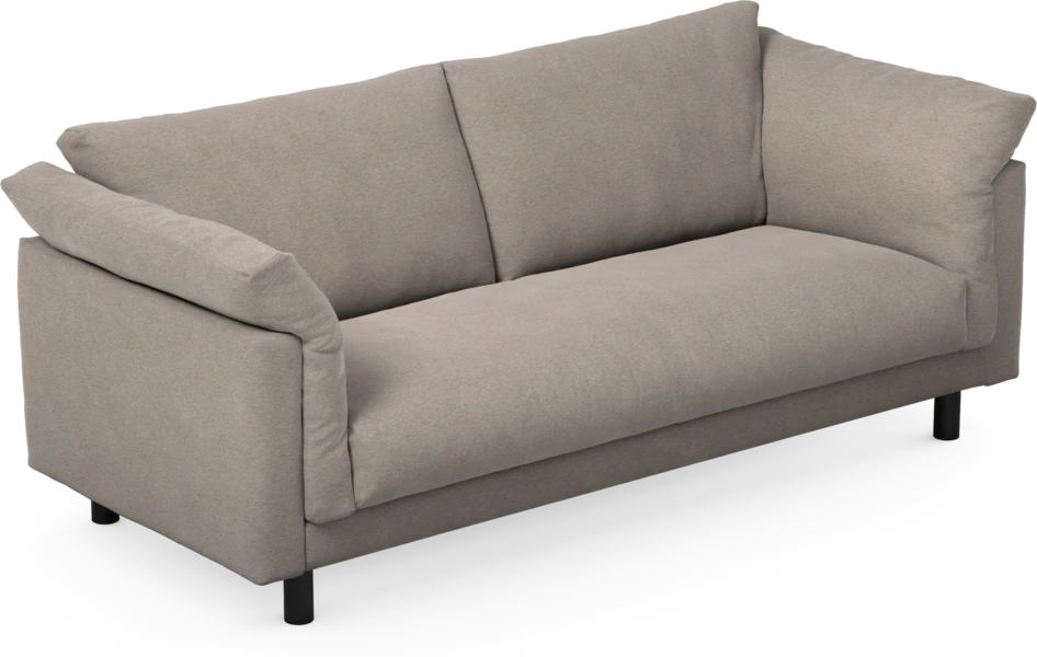 Cherrie - 2,5-sits soffa, hel dyna, fast klädsel - Beige