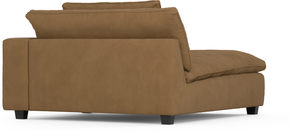 Bellora - Schäslong XL med armstöd höger - Gul