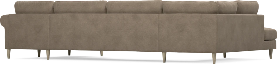 Bridge - 3-sits soffa med divan vänster och schäslong höger - Brun