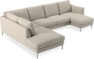 Madison Lux - 2-sits soffa med divan vänster och schäslong höger - Beige