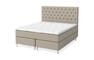 Dream Delux - Kontinentalsäng, dubbelsäng med bäddmadrass Dream Delux vit - Beige