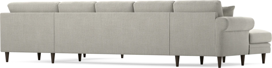 Eden - 3-sits soffa med schäslong vänster och divan höger - Grå