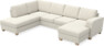 Friday - 3-sits soffa med divan vänster och schäslong höger - Vit