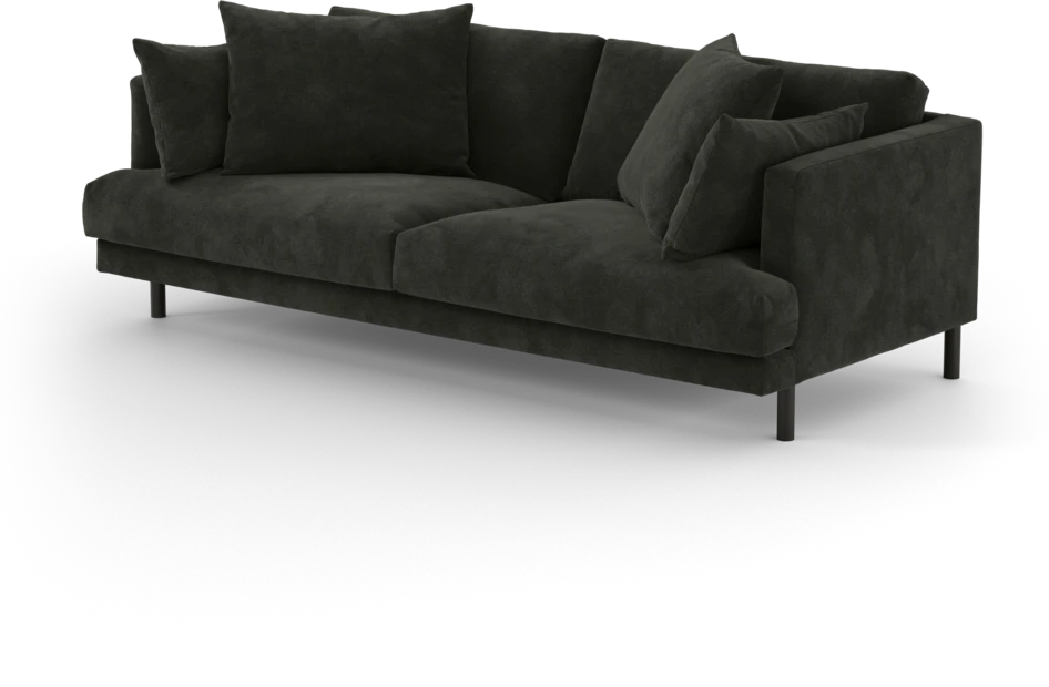 Harper - 3-sits soffa - Svart