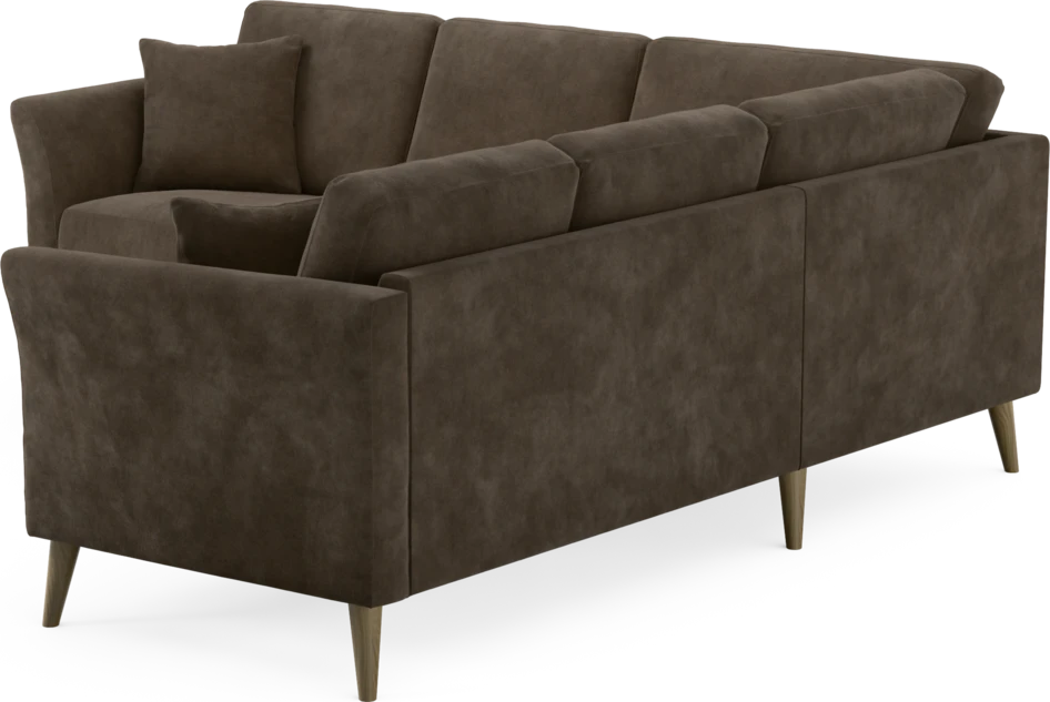 Eden - Hörnsoffa, 2+2-sits - Brun