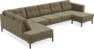 Rio - 4-sits soffa med divan vänster och schäslong höger - Grön