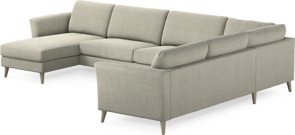 Bridge - Hörnsoffa, 3+2-sits med schäslong vänster - Beige
