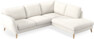 Madison - 2-sits soffa med divan höger - Vit