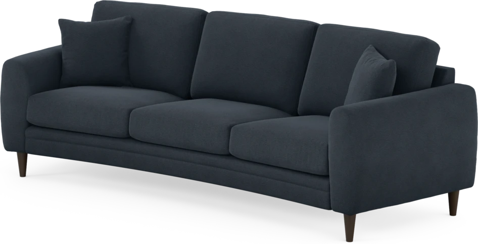 Eden - 3-sits soffa svängd - Blå