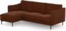 Madison Lux - 2-sits soffa med schäslong vänster - Orange