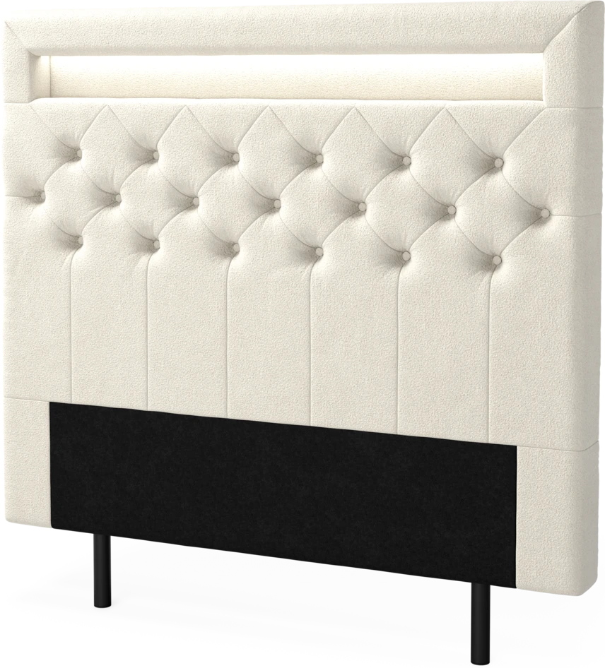 New York led - Sänggavel, 90-210 cm - Beige