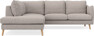 Madison - 2-sits soffa med divan vänster - Beige