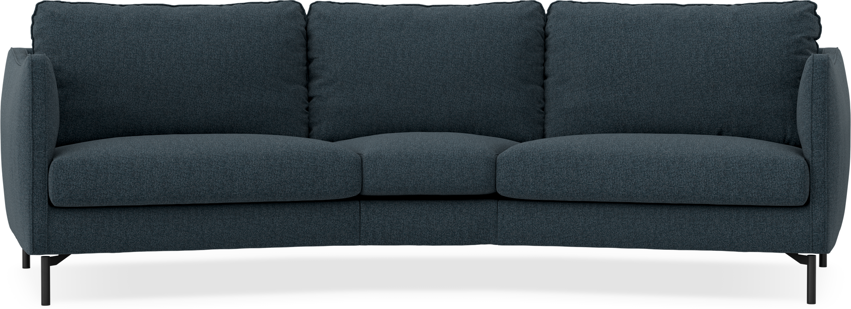 Madison - 3-sits soffa svängd, 90 cm - Turkos