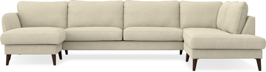 Bridge - 3-sits soffa med schäslong vänster och divan höger - Beige