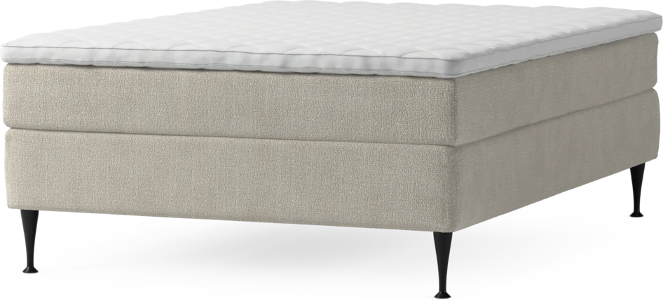 Delux Sense - Kontinentalsäng, enkelsäng 140 cm med bäddmadrass och sängben