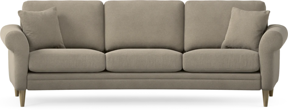 Eden - 3-sits soffa svängd - Beige