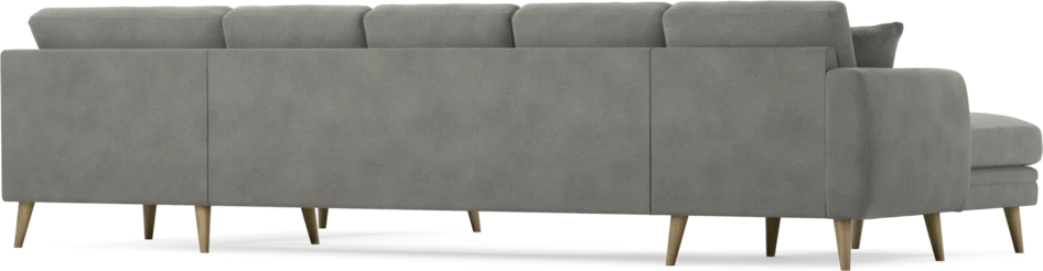 Eden - 3-sits soffa med schäslong vänster och divan höger - Grå