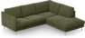 Madison - 2-sits soffa med divan höger - Grön