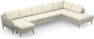 County - 4-sits soffa med schäslong vänster och divan höger - Vit