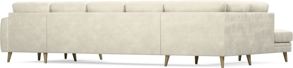 Eden - 3-sits soffa med divan vänster och schäslong höger - Vit