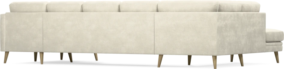 Eden - 3-sits soffa med divan vänster och schäslong höger - Vit