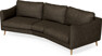 Madison - 3-sits soffa svängd, 90 cm - Brun