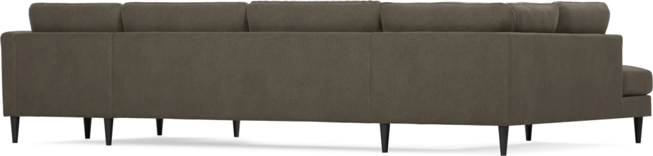 Bridge - 3-sits soffa med divan vänster och schäslong höger - Brun