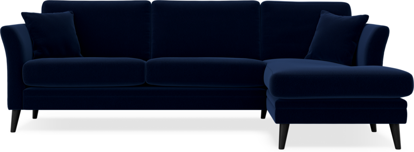 Eden - 2,5-sits soffa med schäslong - Blå