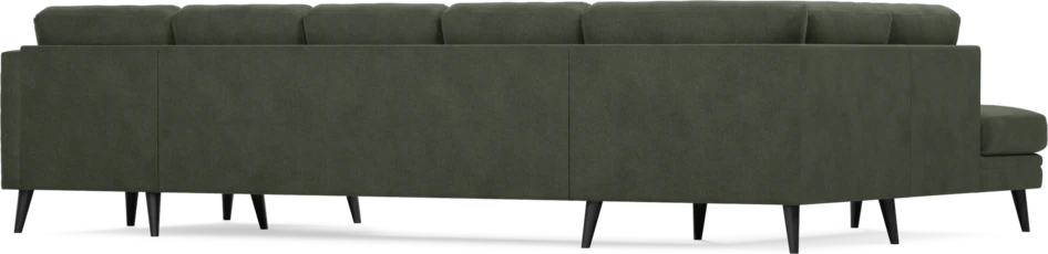 Eden - 3-sits soffa med divan vänster och schäslong höger - Grön