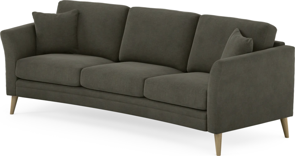 Eden - 3-sits soffa svängd - Grå