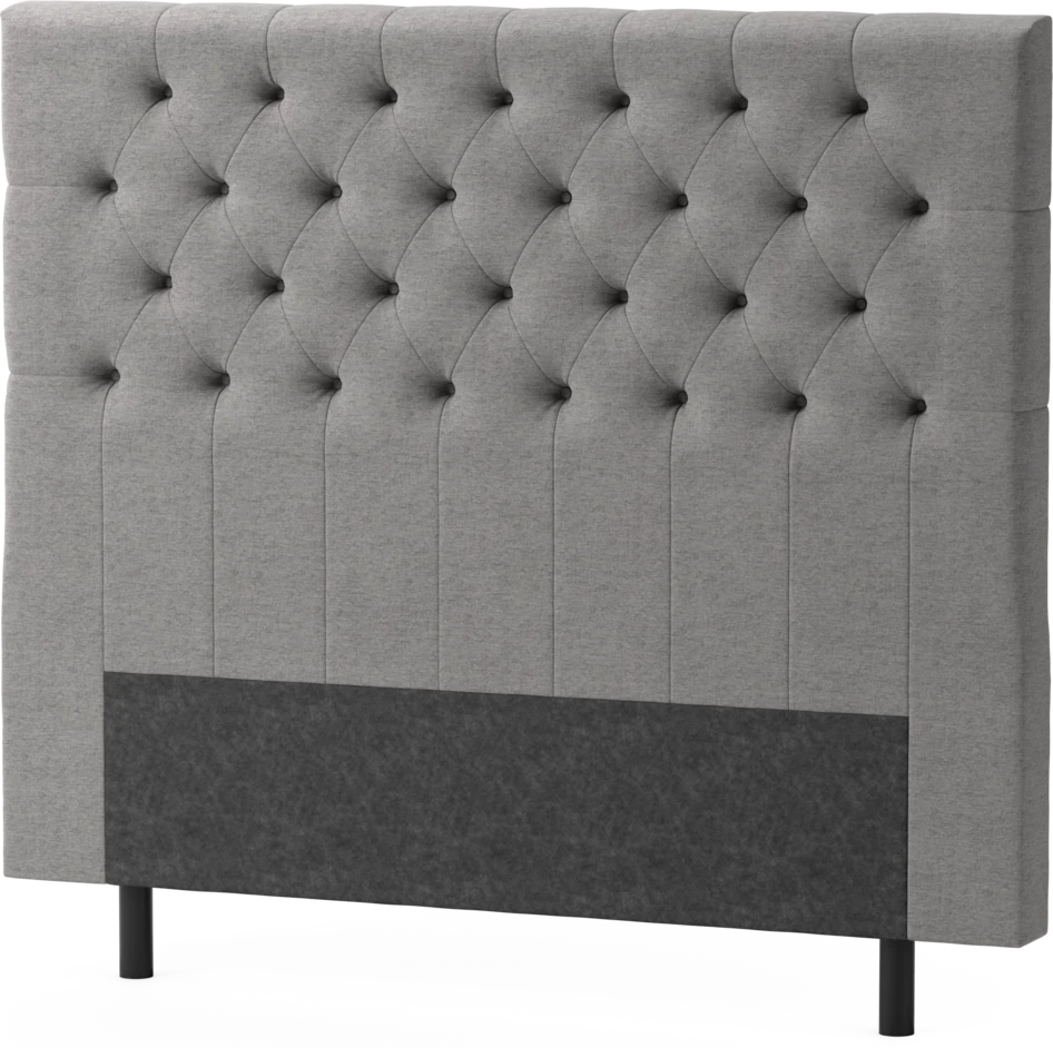 Delux Pikerad XL - Sänggavel, 90-210 cm - Grå