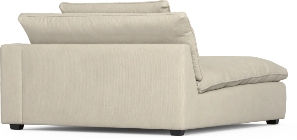 Bellora - Schäslong XL med armstöd höger - Vit