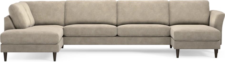 Bridge - 3-sits soffa med divan vänster och schäslong höger - Beige