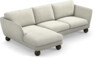 Madison Lux - 2-sits soffa med schäslong vänster - Vit