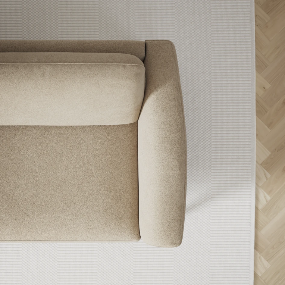 Bridge - 3-sits soffa med schäslong vänster och divan höger - Beige